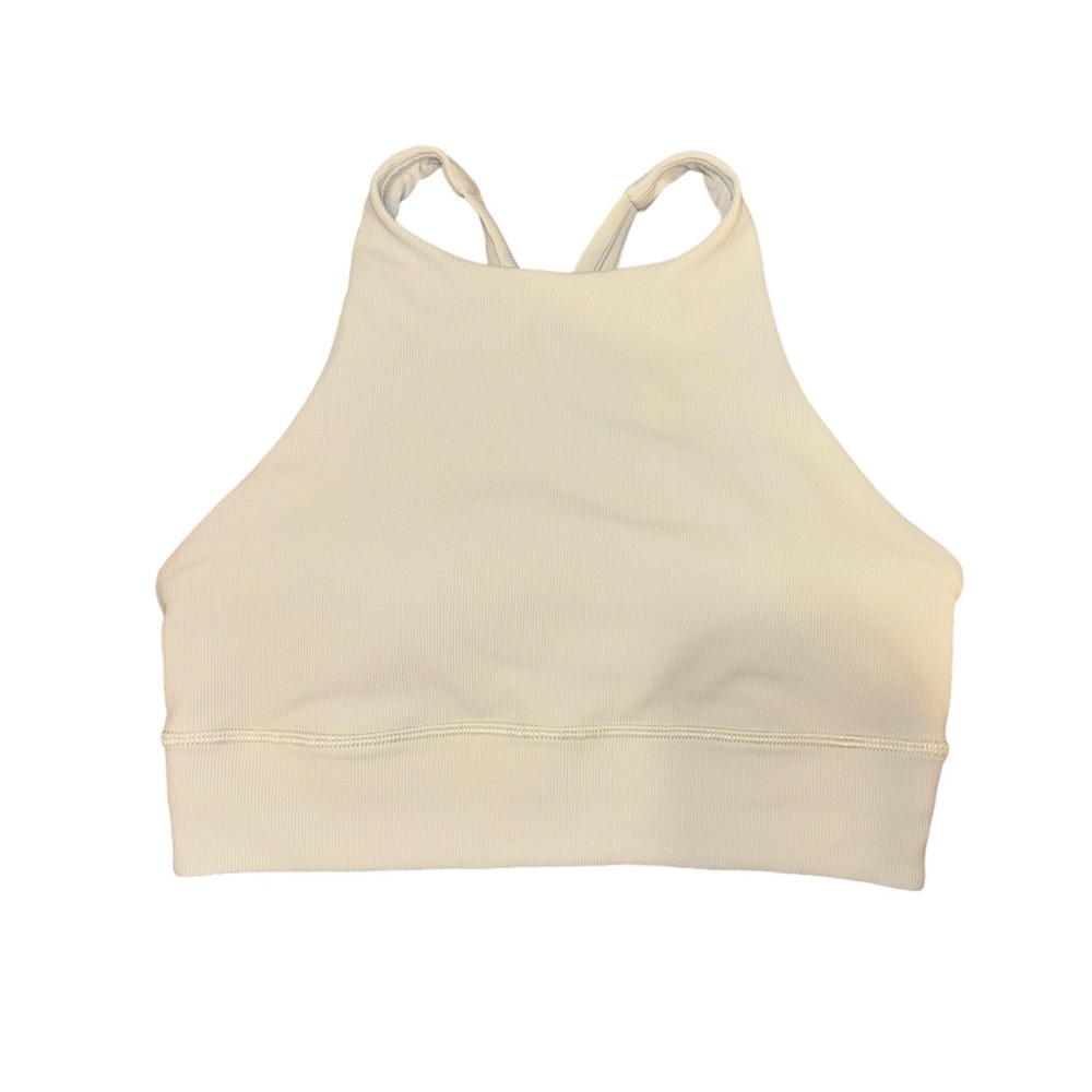 Lululemon Energy High-Neck Longline Ribbed Bra